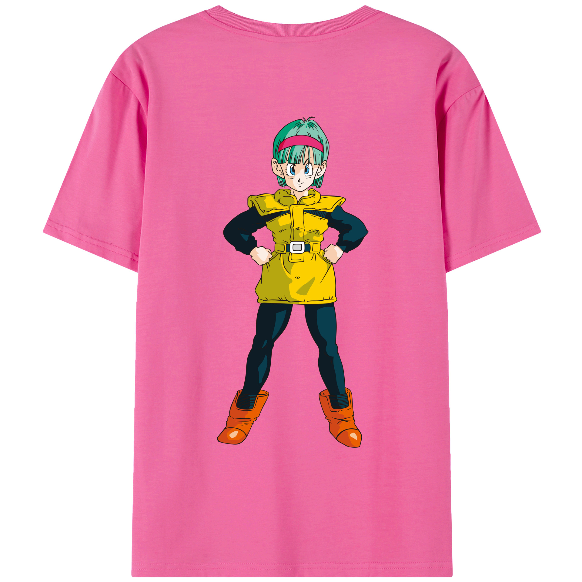 （画像用） ドラゴンボール ブルマ DRAGON BALL Bulma レディース半袖Tシャツ(バックプリント)